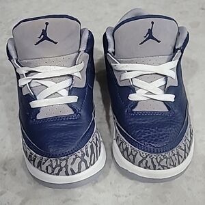 Jordan 3 Retro "Georgetown" (TD) 832033-401 Multicolored Toddler's Size 10c